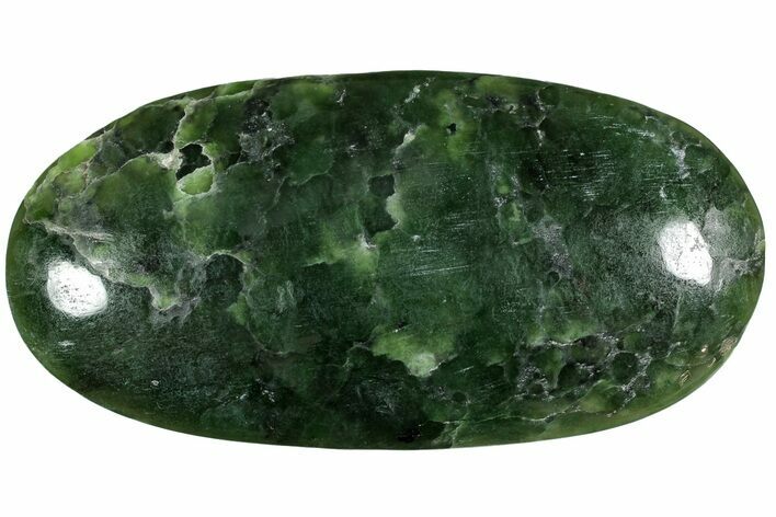 Polished Jade (Nephrite) Palm Stone - Afghanistan #221018